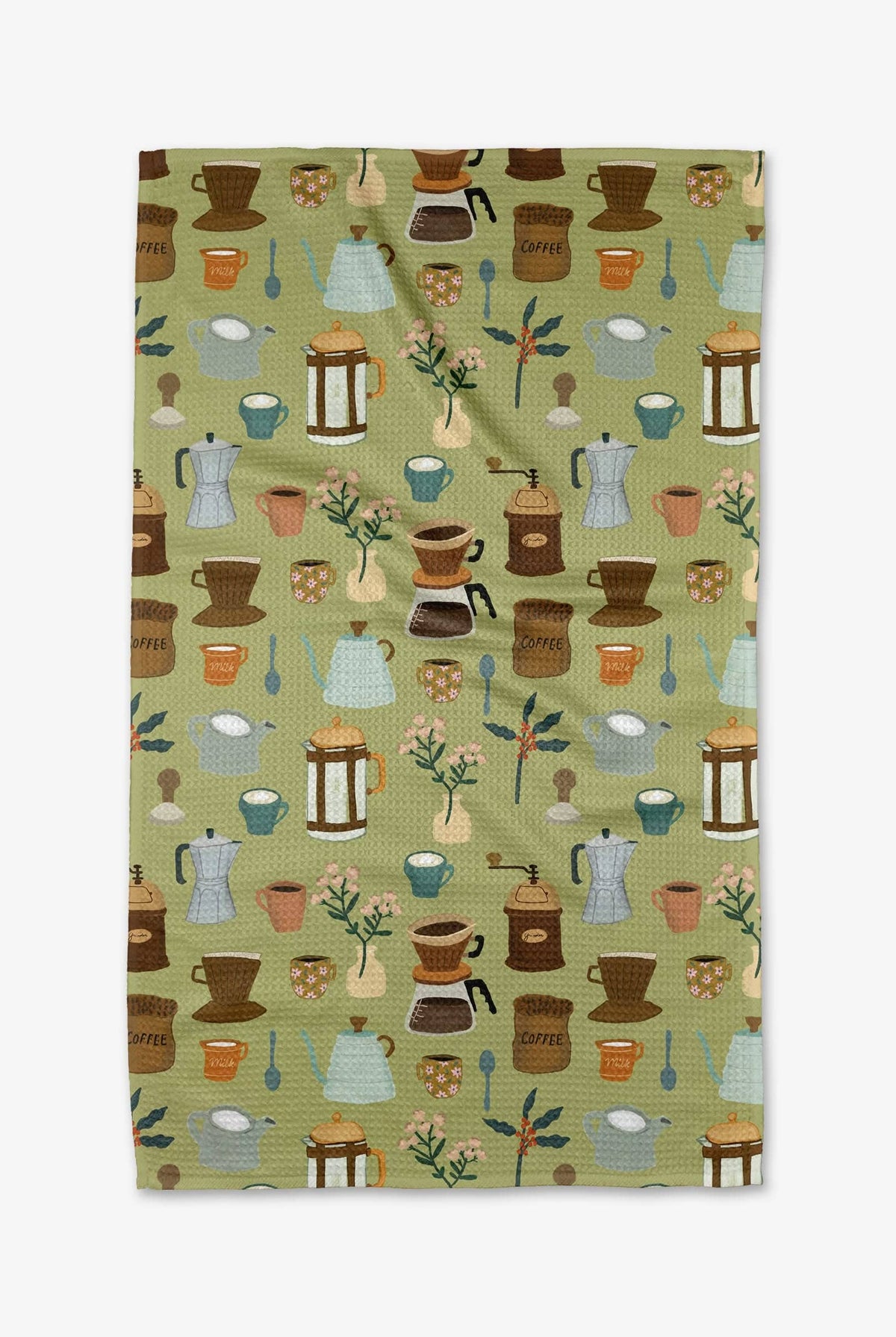 Coffee Lover Tea Towel-Kitchen Textiles-Geometry-Usher & Co - Women's Boutique Located in Atoka, OK and Durant, OK