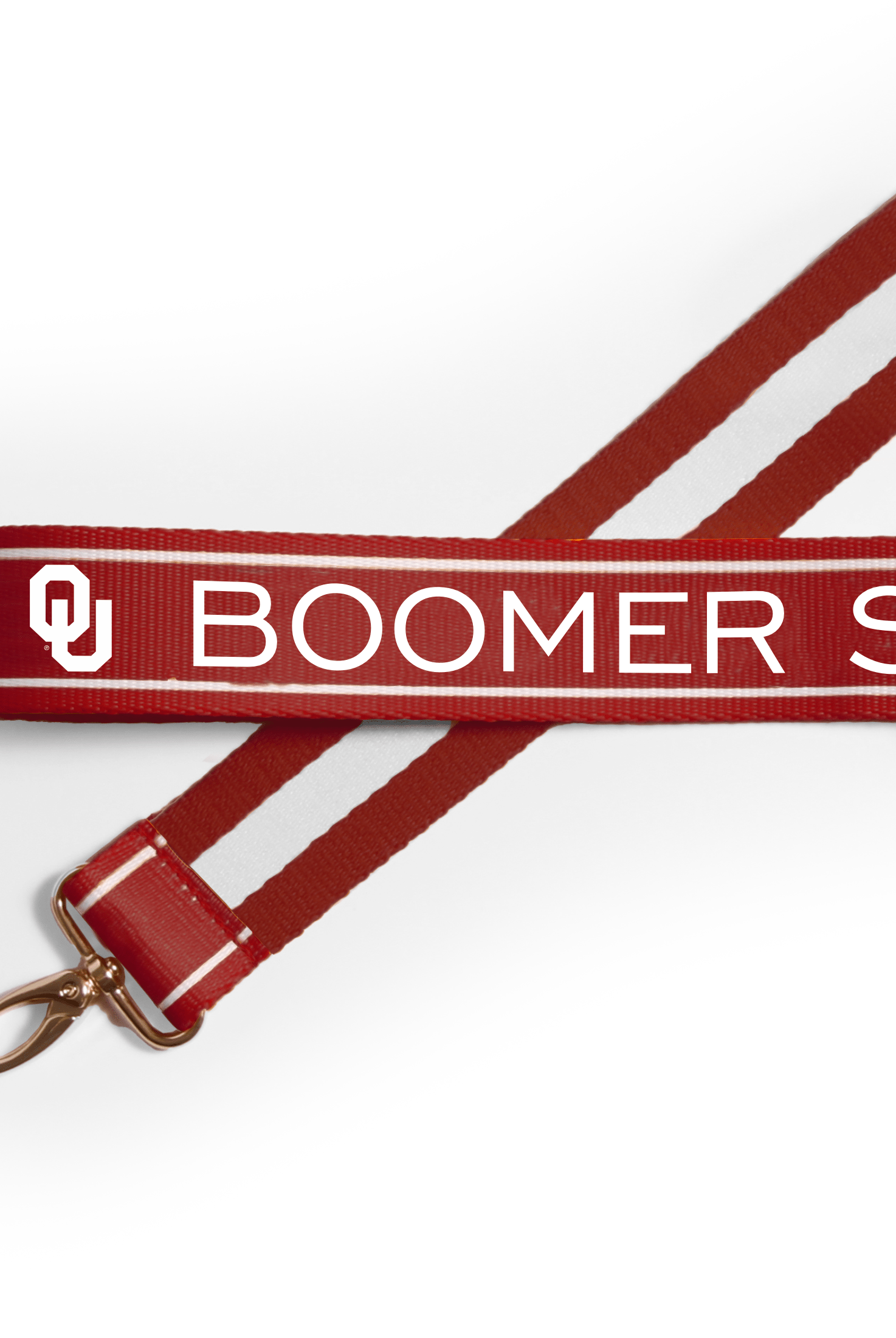 Oklahoma Sooners Classic Stripe Purse Strap – 1.5"-10- Bags/Wallets-Desden-Usher & Co - Women's Boutique Located in Atoka, OK and Durant, OK