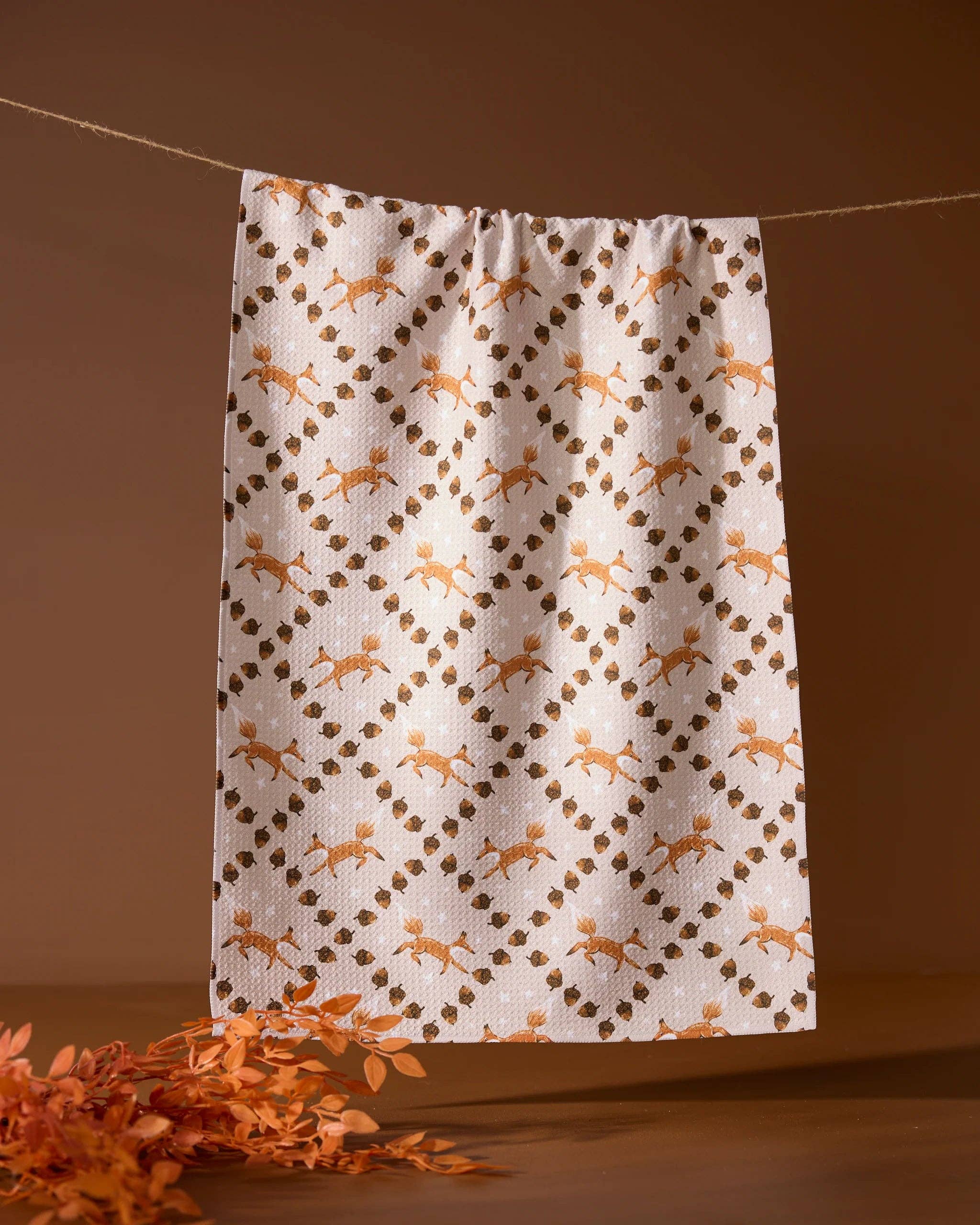 GEOMETRY: Foxes and Twinkles Tea Towel-11- Gift/Home-Geometry-Usher & Co - Women's Boutique Located in Atoka, OK and Durant, OK