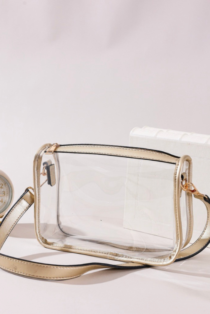 Lola Stadium Bag-Gold-10- Bags/Wallets-Zenana-Usher & Co - Women's Boutique Located in Atoka, OK and Durant, OK