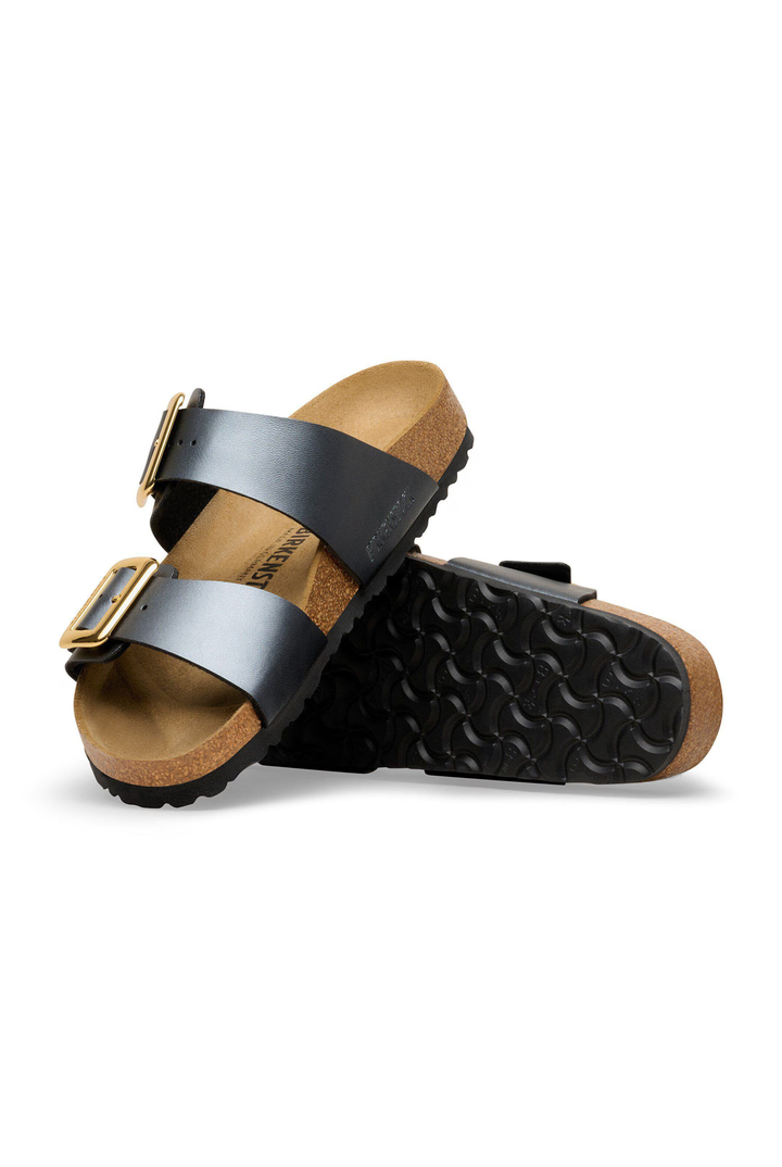 Birkenstock: Sydney Luxe Birko-Flor - Black-9- Shoes-Birkenstock-Usher & Co - Women's Boutique Located in Atoka, OK and Durant, OK