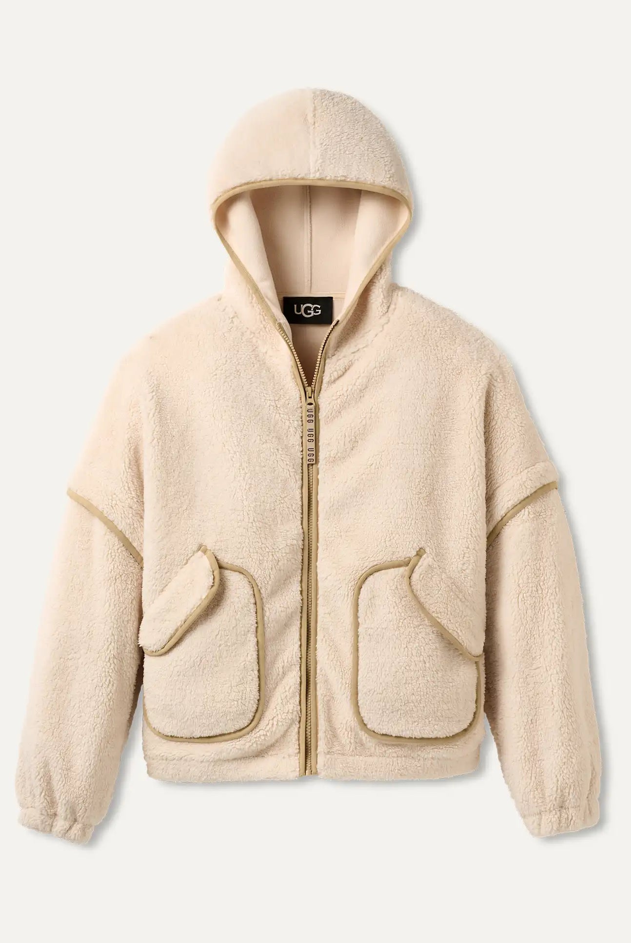 UGG: Mariella Zip Hoodie-Cream-2- Tops Over-UGG-Usher & Co - Women's Boutique Located in Atoka, OK and Durant, OK