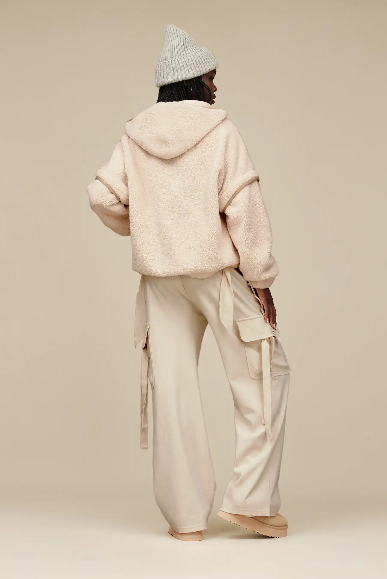 UGG: Mariella Zip Hoodie-Cream-2- Tops Over-UGG-Usher & Co - Women's Boutique Located in Atoka, OK and Durant, OK