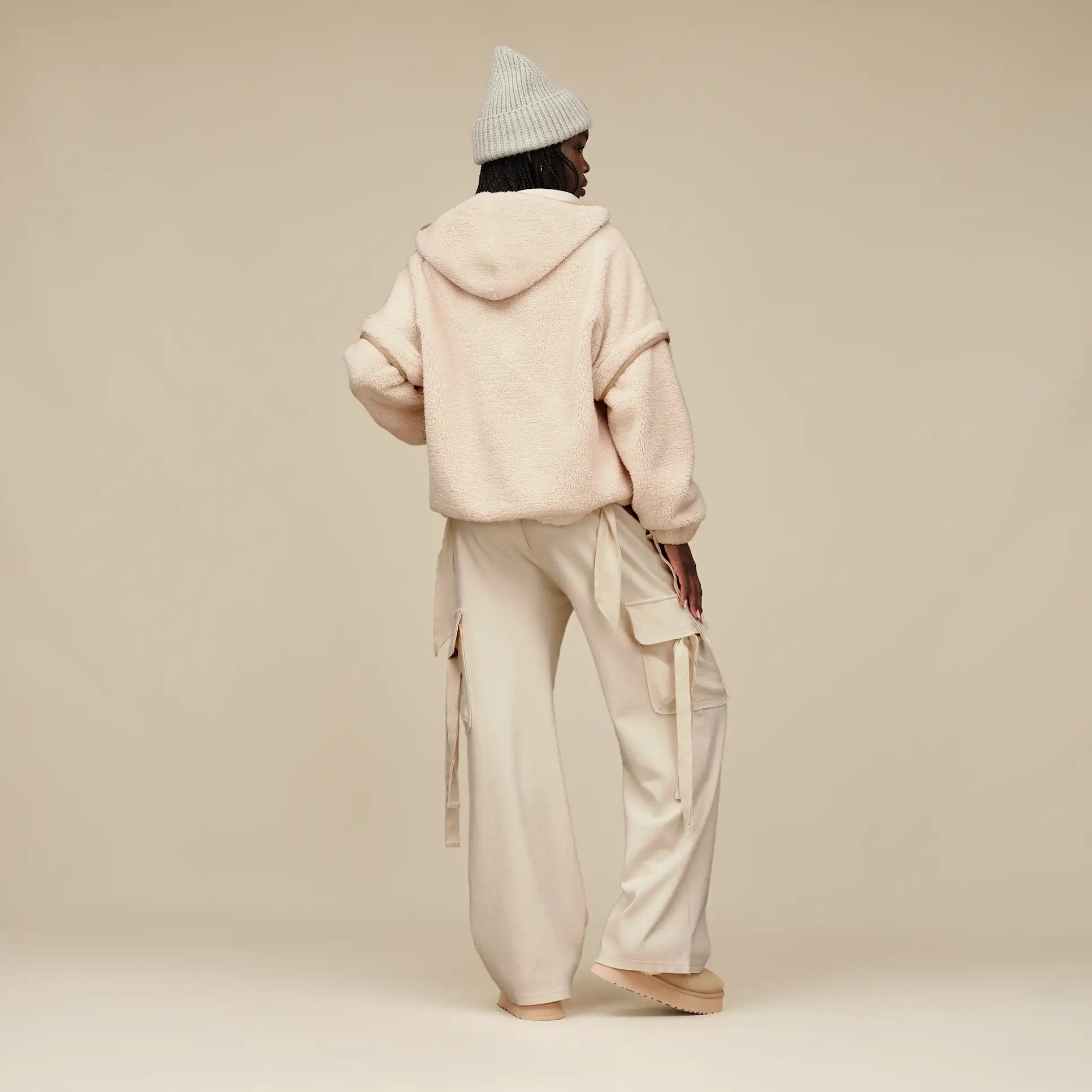 UGG: Mariella Zip Hoodie-Cream-2- Tops Over-UGG-Usher & Co - Women's Boutique Located in Atoka, OK and Durant, OK