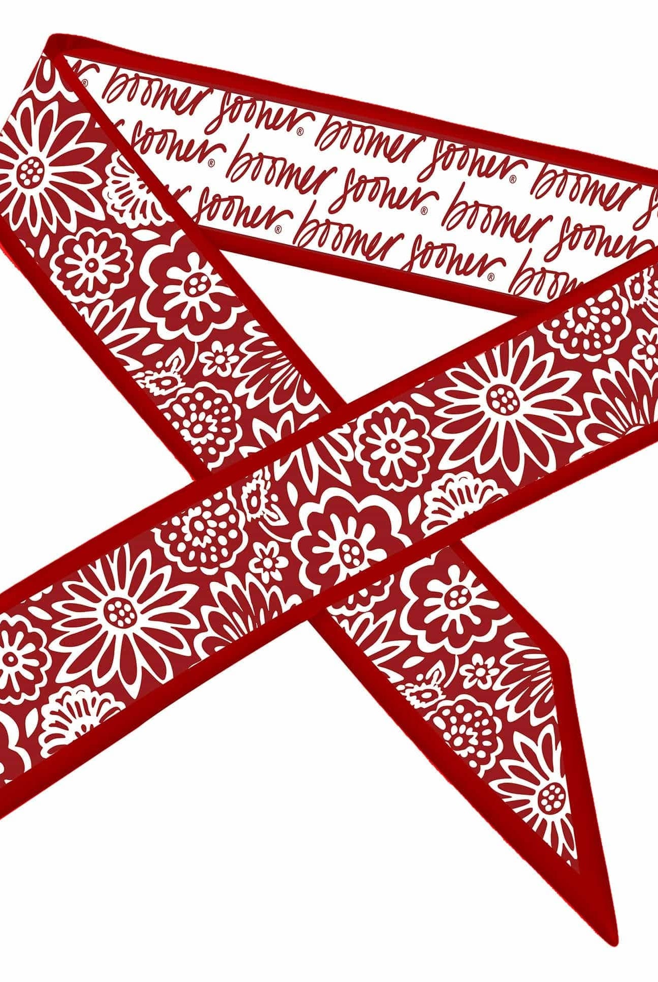 Skinny Scarf – Oklahoma Sooners-8- Accessory-Desden-Usher & Co - Women's Boutique Located in Atoka, OK and Durant, OK