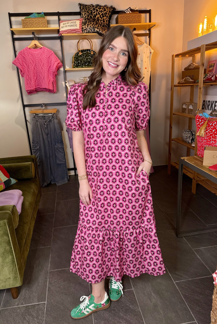 Tulip Dress-6- Dress/Romp/Jump-ENTRO-Usher & Co - Women's Boutique Located in Atoka, OK and Durant, OK
