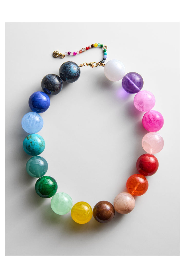 Baublebar: Jane Beaded Necklace - Rainbow-7- Jewelry-Baublebar-Usher & Co - Women's Boutique Located in Atoka, OK and Durant, OK