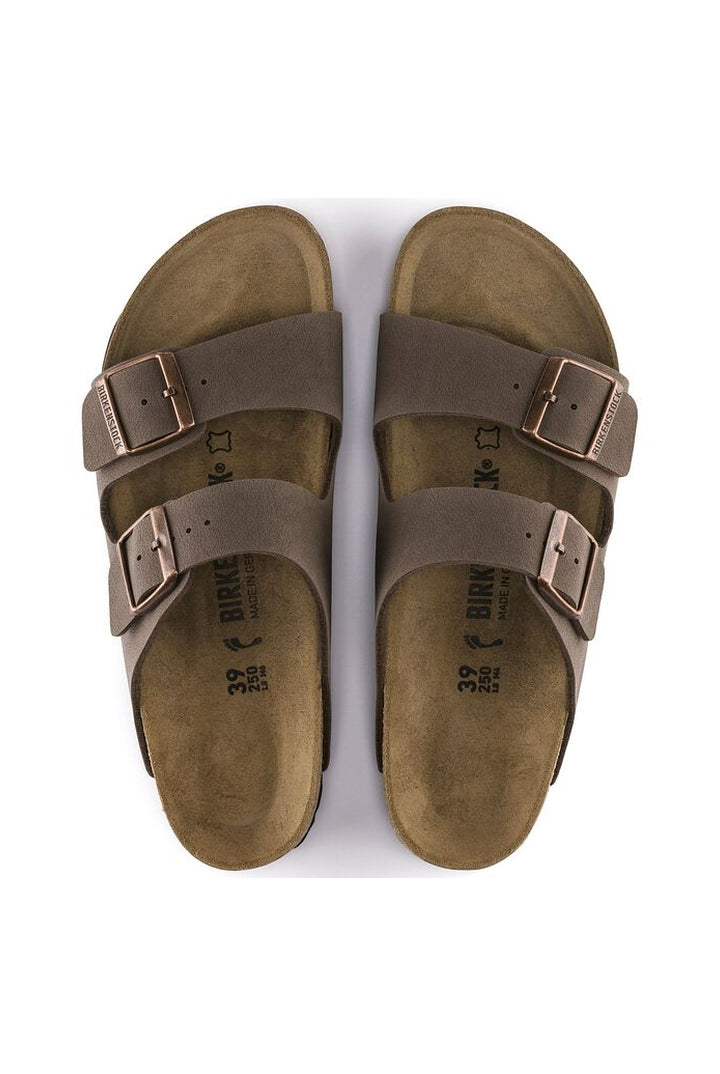 Birkenstock: Arizona Birko-Flor - Nubuck Mocha-9- Shoes-Birkenstock-Usher & Co - Women's Boutique Located in Atoka, OK and Durant, OK