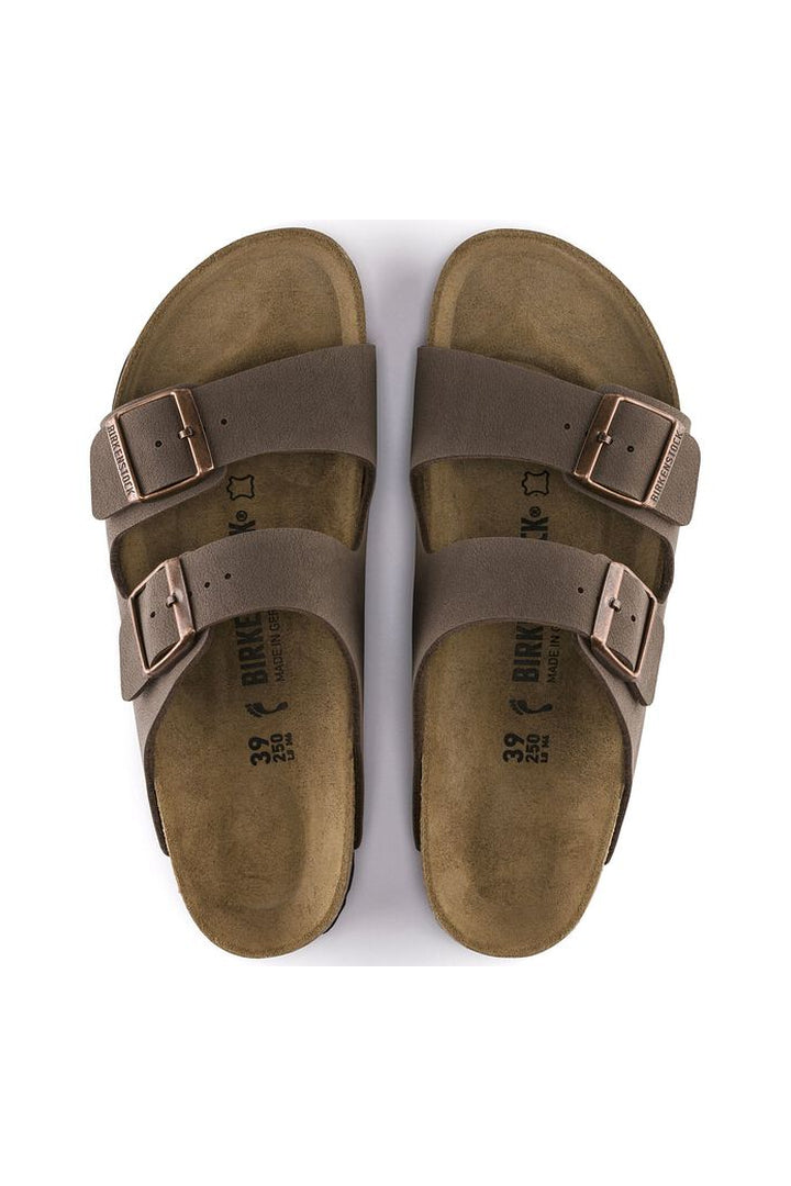 Birkenstock: Arizona Birko-Flor - Nubuck Mocha-9- Shoes-Birkenstock-Usher & Co - Women's Boutique Located in Atoka, OK and Durant, OK