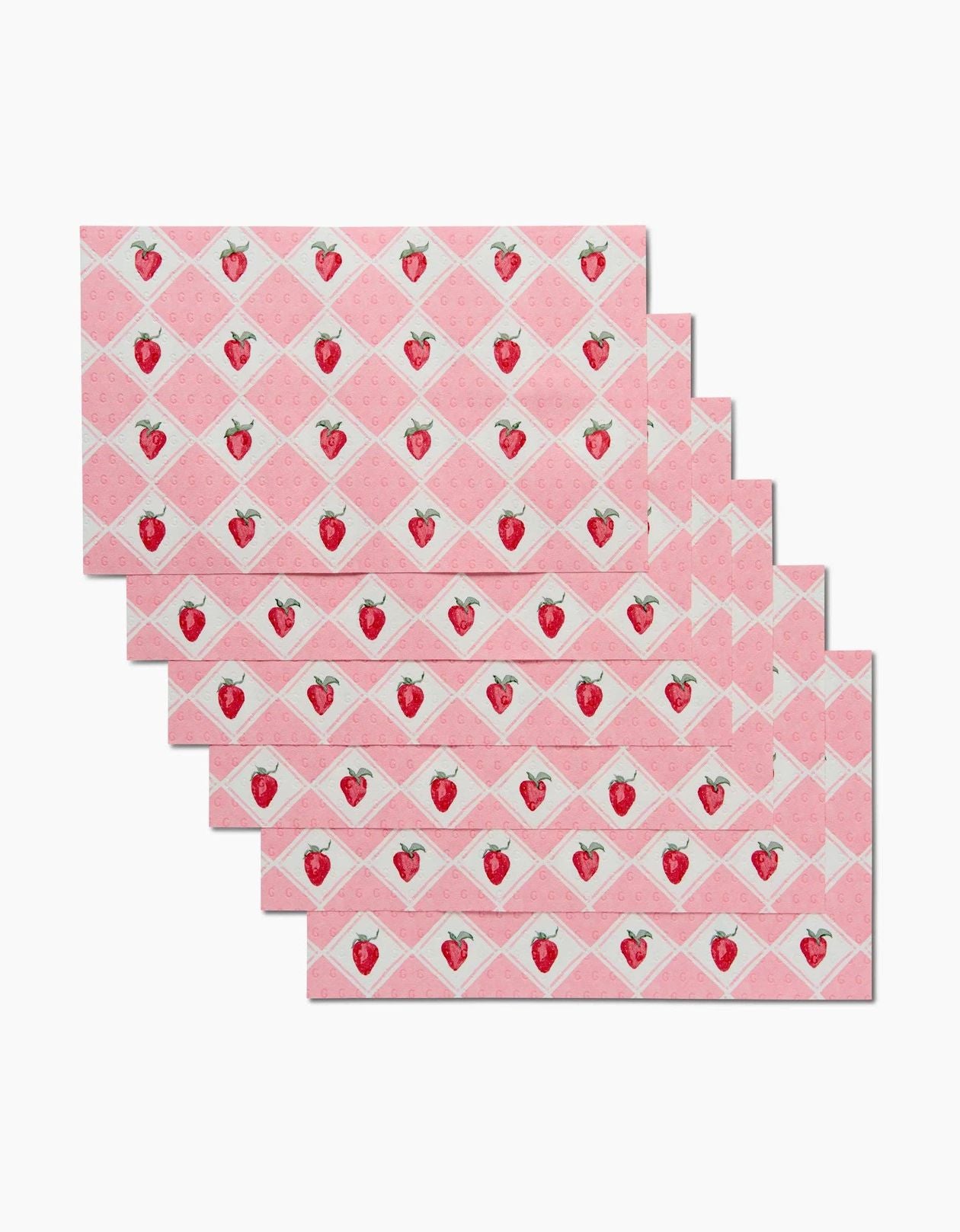 GEOMETRY: Not Paper Towel-Vera Strawberries-11- Gift/Home-Geometry-Usher & Co - Women's Boutique Located in Atoka, OK and Durant, OK