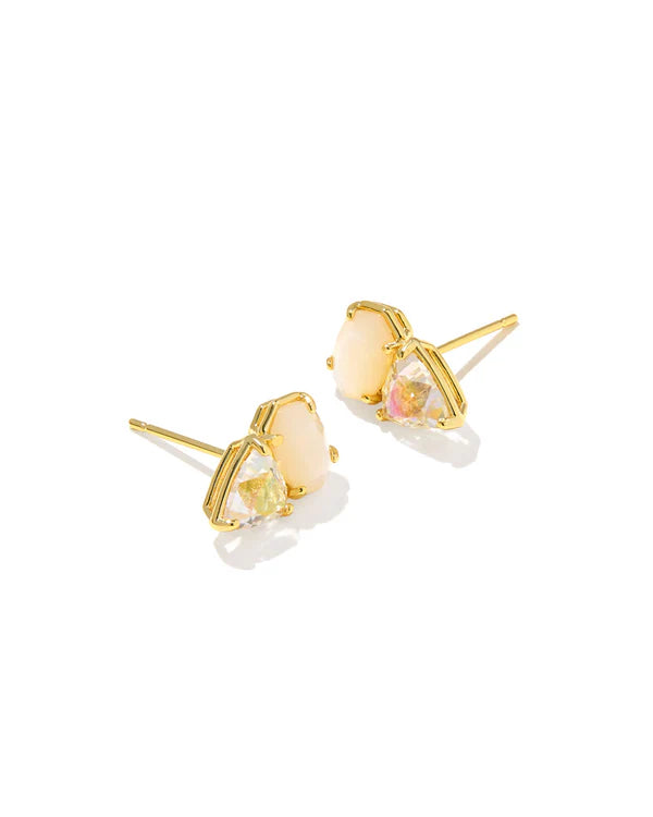 Kendra Scott: Tatum Stud Earrings-Gold Neutral Mix-7- Jewelry-KENDRA SCOTT-Usher & Co - Women's Boutique Located in Atoka, OK and Durant, OK