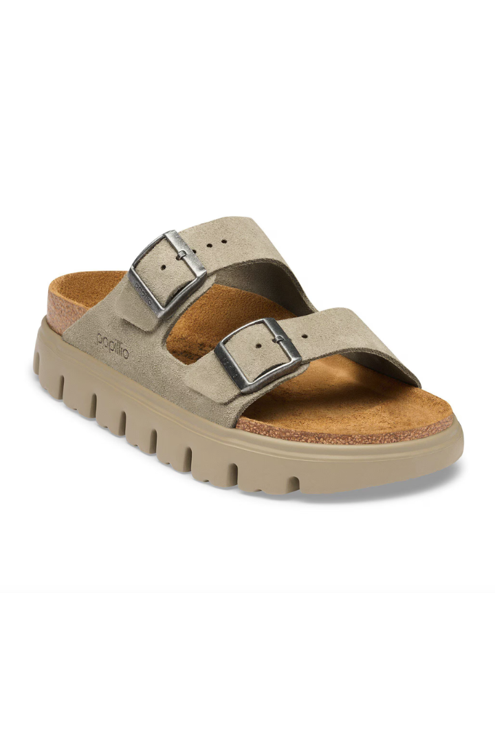 Birkenstock: Arizona Chunky Suede-Taupe Tonal-9- Shoes-Birkenstock-Usher & Co - Women's Boutique Located in Atoka, OK and Durant, OK