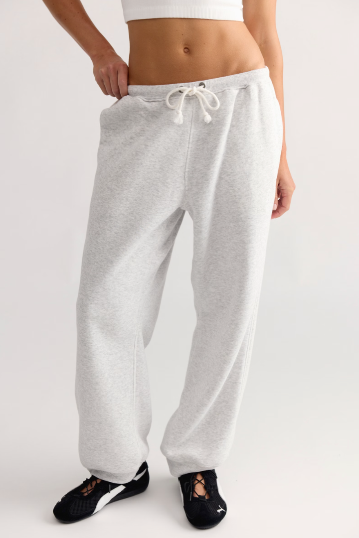 Free People Movement: Final Call Jogger-White Heather Grey-4- Bottoms-Free People Movement-Usher & Co - Women's Boutique Located in Atoka, OK and Durant, OK