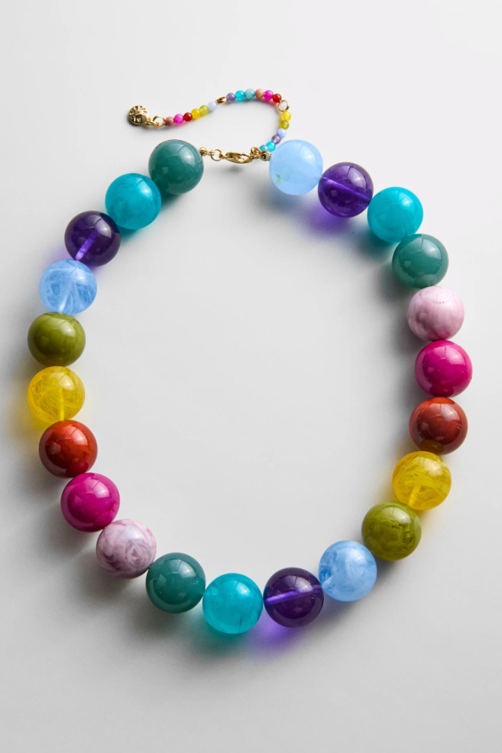 Baublebar: Jane Beaded Necklace - Multi-7- Jewelry-Baublebar-Usher & Co - Women's Boutique Located in Atoka, OK and Durant, OK