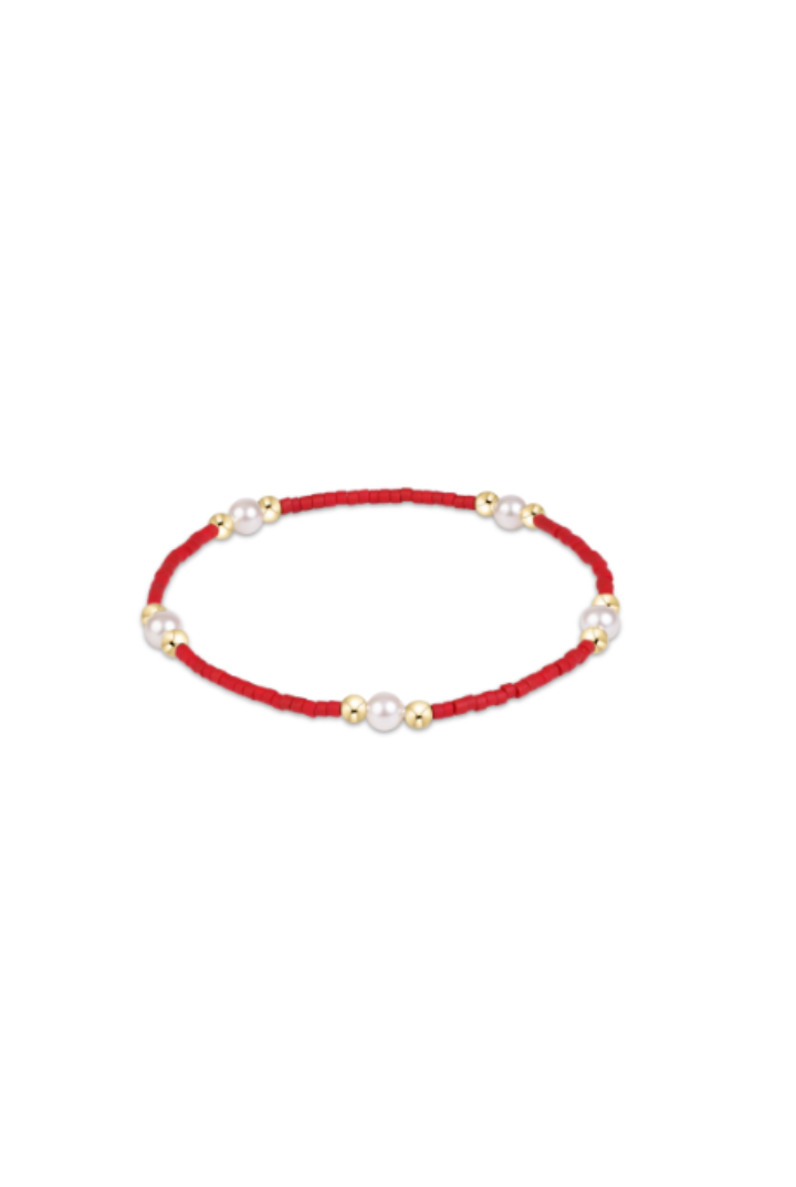 enewton: Gameday Hope Purpose Pearl Bracelet-Crimson-7- Jewelry-ENEWTON-Usher & Co - Women's Boutique Located in Atoka, OK and Durant, OK