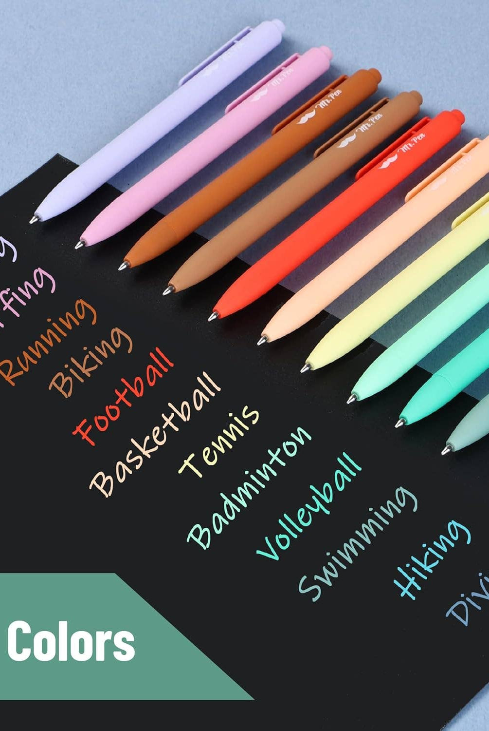 Cute 12-Pack Retractable Gel Pens with Colored Ink-11- Gift/Home-Mr. Pen-Usher & Co - Women's Boutique Located in Atoka, OK and Durant, OK
