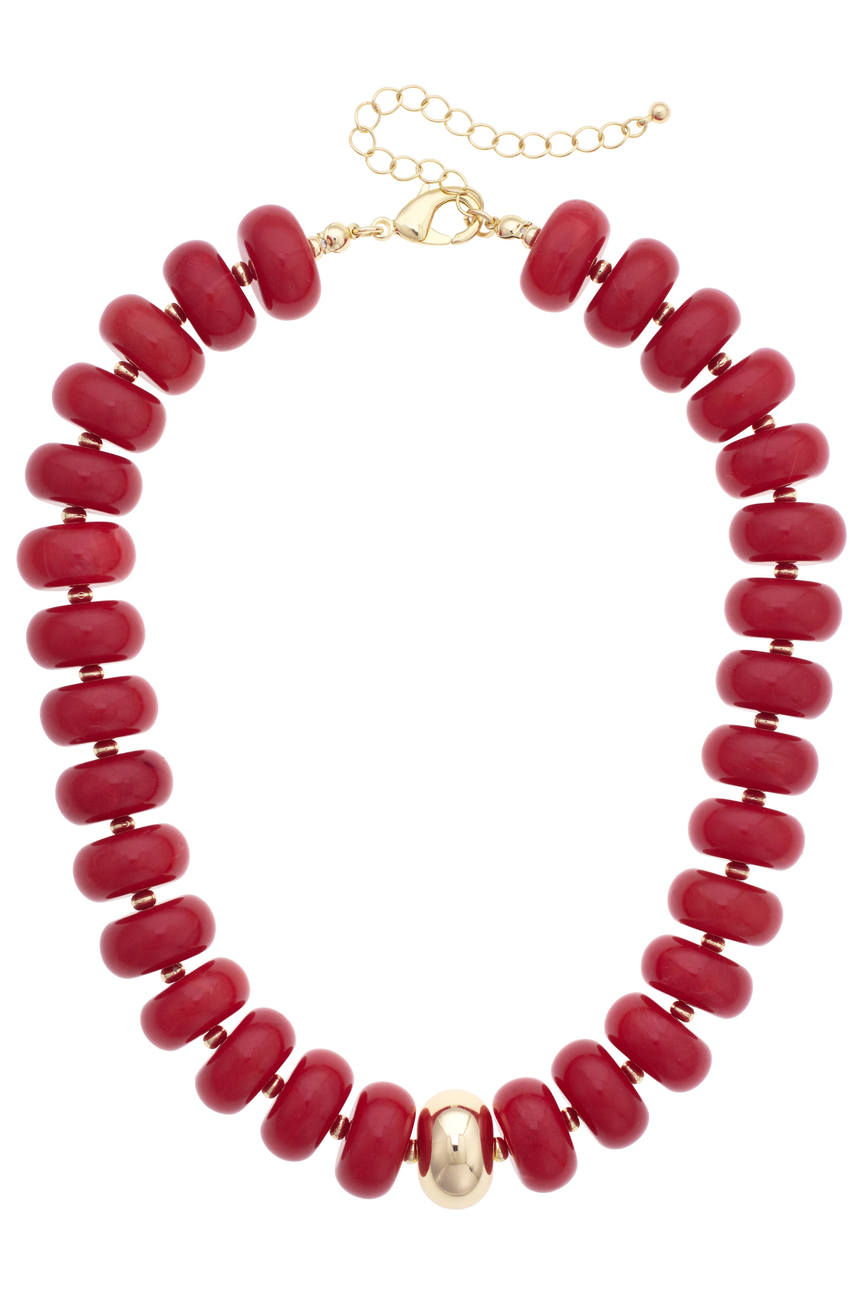San Sebastián Beaded Resin Necklace-7- Jewelry-Canvas Style-Usher & Co - Women's Boutique Located in Atoka, OK and Durant, OK