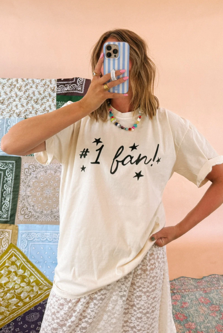 #1 Fan Tee-1- Tops-Etta + East-Usher & Co - Women's Boutique Located in Atoka, OK and Durant, OK