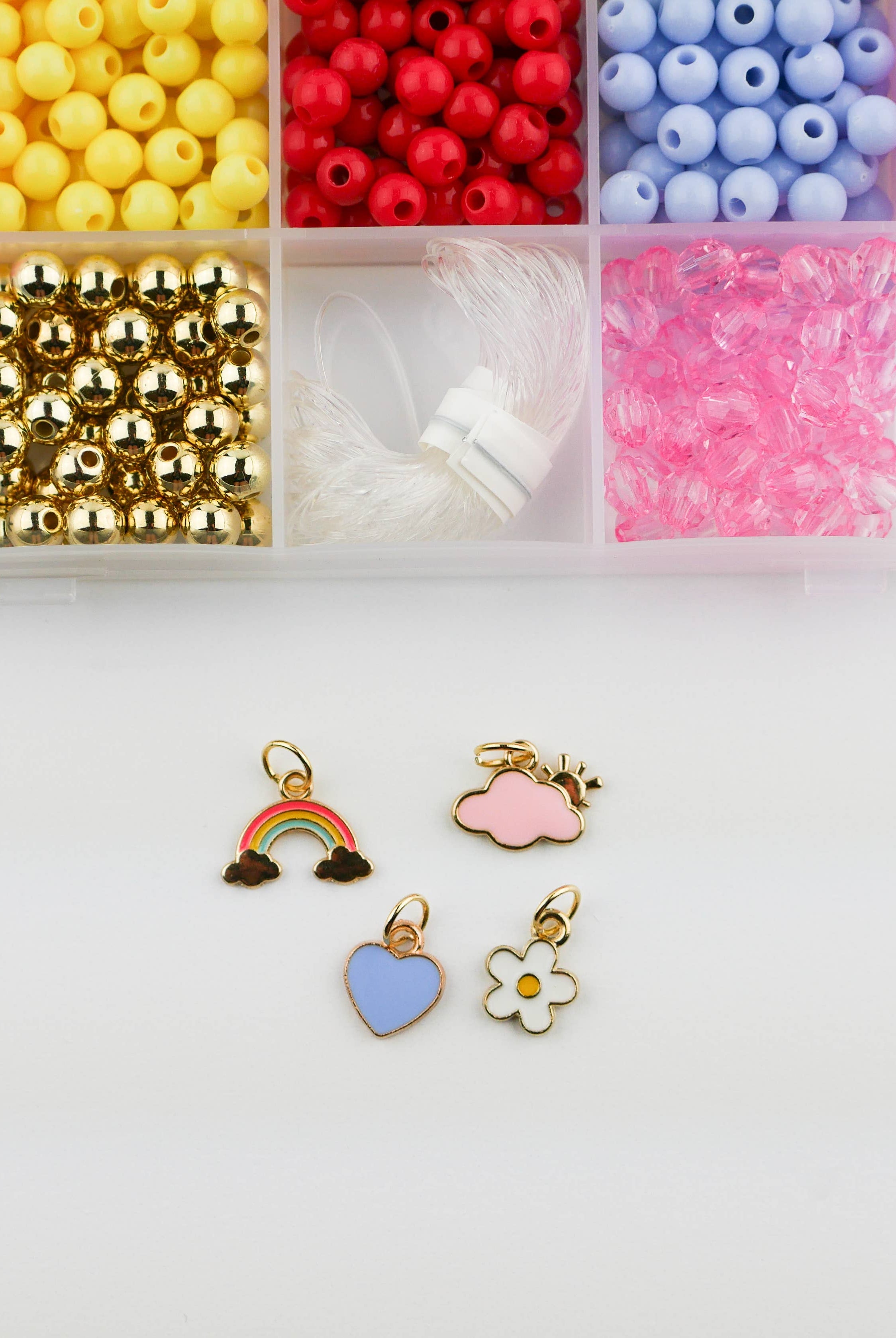 Color My World Rainbow Stretchy Bracelet Kit-11- Gift/Home-Stacked Sweetly-Usher & Co - Women's Boutique Located in Atoka, OK and Durant, OK