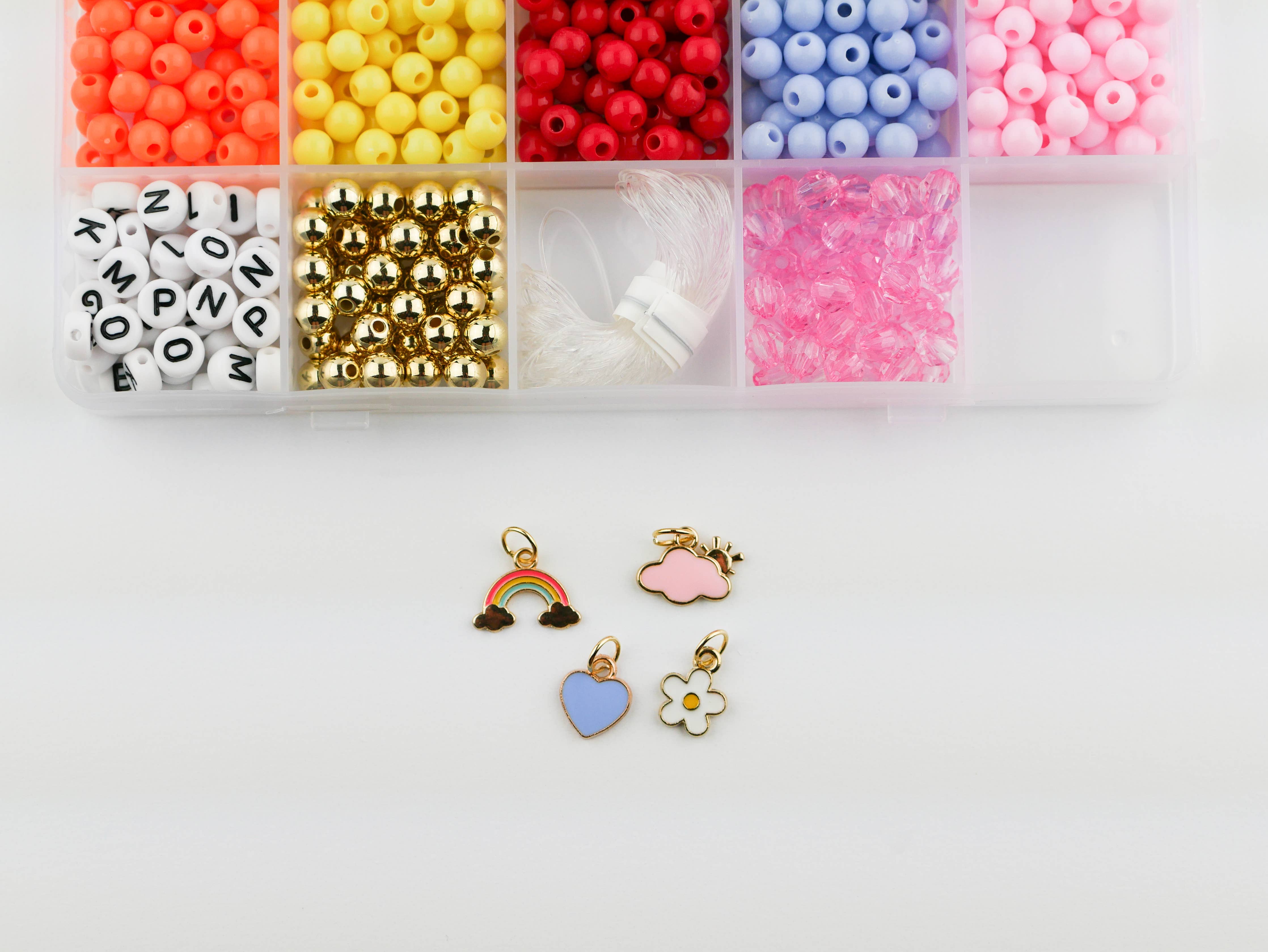 Color My World Rainbow Stretchy Bracelet Kit-11- Gift/Home-Stacked Sweetly-Usher & Co - Women's Boutique Located in Atoka, OK and Durant, OK