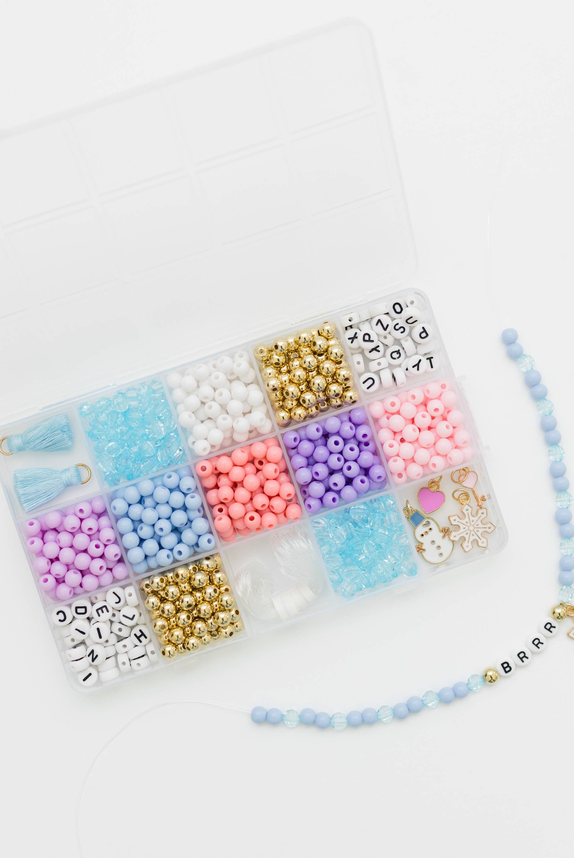 Winter Wonderland Stretchy Bracelet Kit -11- Gift/Home-Stacked Sweetly-Usher & Co - Women's Boutique Located in Atoka, OK and Durant, OK