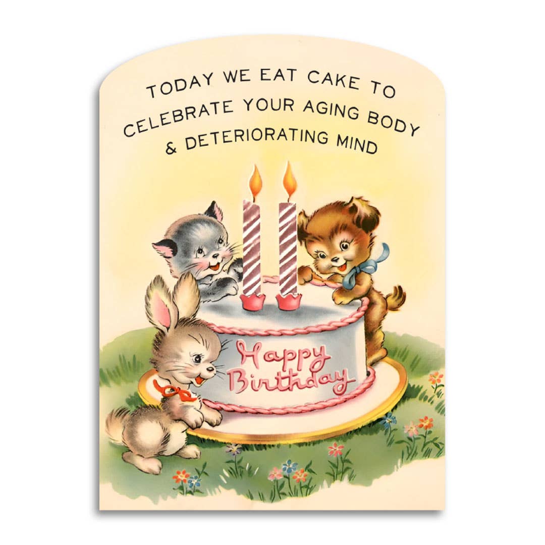 Today We Eat Cake - Funny Birthday Card-11- Gift/Home-Bad Betty Greeting Co.-Usher & Co - Women's Boutique Located in Atoka, OK and Durant, OK