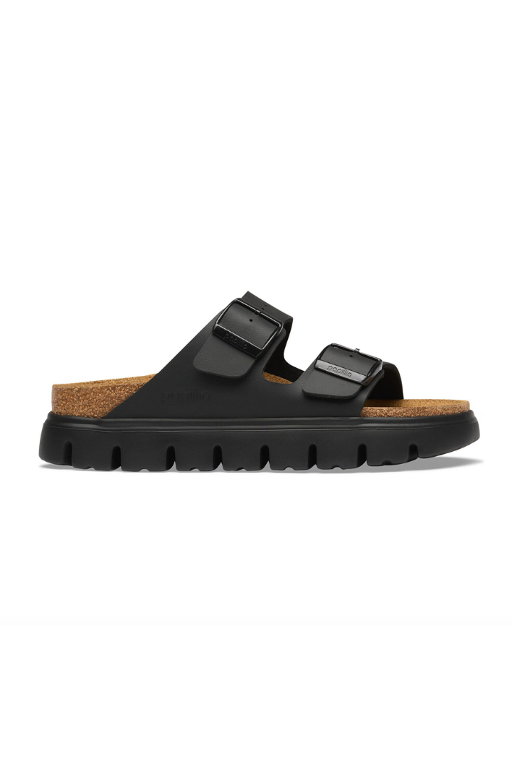 Birkenstock: Arizona Chunky Birko Flor-Black-9- Shoes-Birkenstock-Usher & Co - Women's Boutique Located in Atoka, OK and Durant, OK