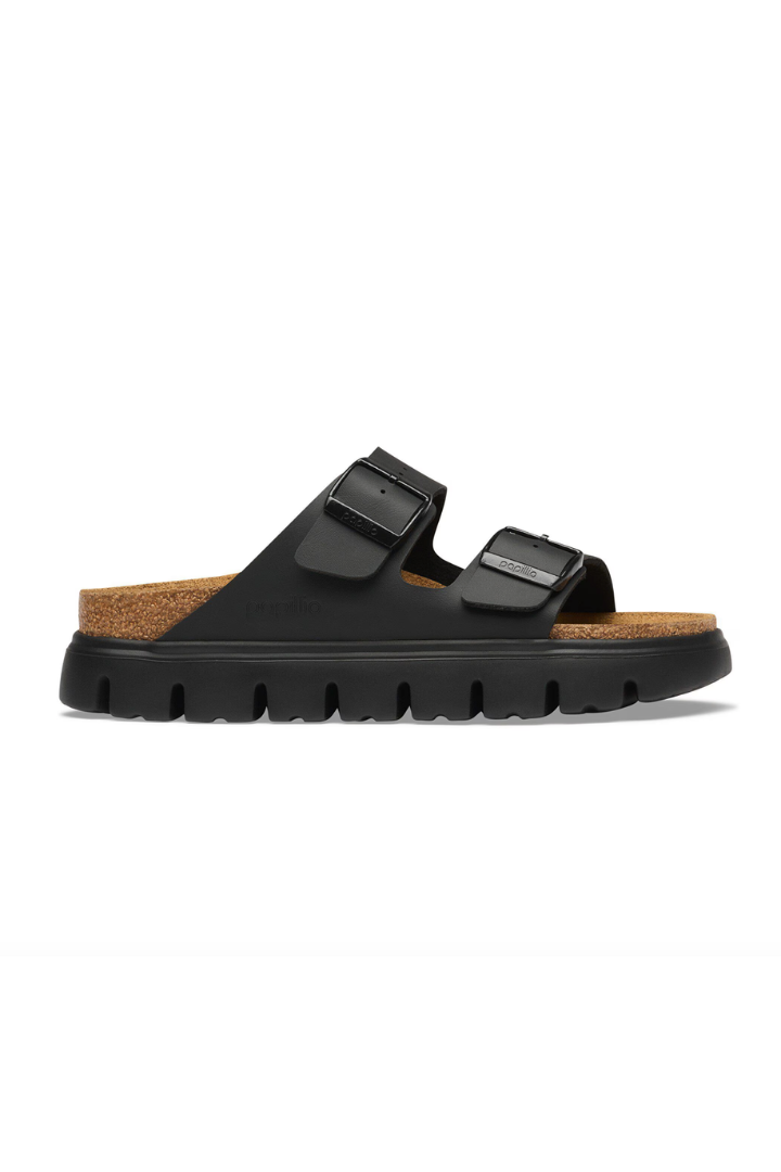Birkenstock: Arizona Chunky Birko Flor-Black-9- Shoes-Birkenstock-Usher & Co - Women's Boutique Located in Atoka, OK and Durant, OK