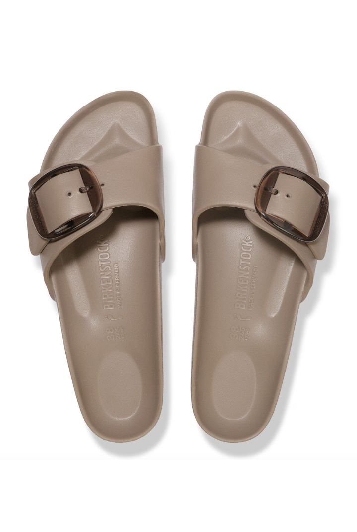 Birkenstock: Madrid Big Buckle Eva - Gray Taupe N-9- Shoes-Birkenstock-Usher & Co - Women's Boutique Located in Atoka, OK and Durant, OK