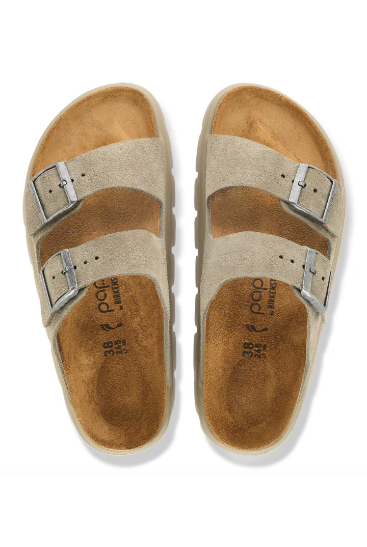 Birkenstock: Arizona Chunky Suede-Taupe Tonal-9- Shoes-Birkenstock-Usher & Co - Women's Boutique Located in Atoka, OK and Durant, OK