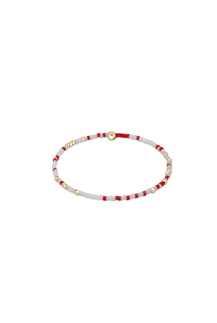 Enewton: Gameday Hope Unwritten Bracelet - Red - White-7- Jewelry-ENEWTON-Usher & Co - Women's Boutique Located in Atoka, OK and Durant, OK