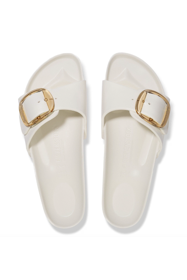 Birkenstock: Madrid Big Buckle Eva - Eggshell N-9- Shoes-Birkenstock-Usher & Co - Women's Boutique Located in Atoka, OK and Durant, OK