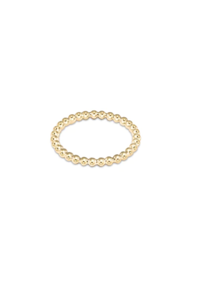enewton: Classic Gold 2mm Bead Ring-Rings-ENEWTON-Usher & Co - Women's Boutique Located in Atoka, OK and Durant, OK