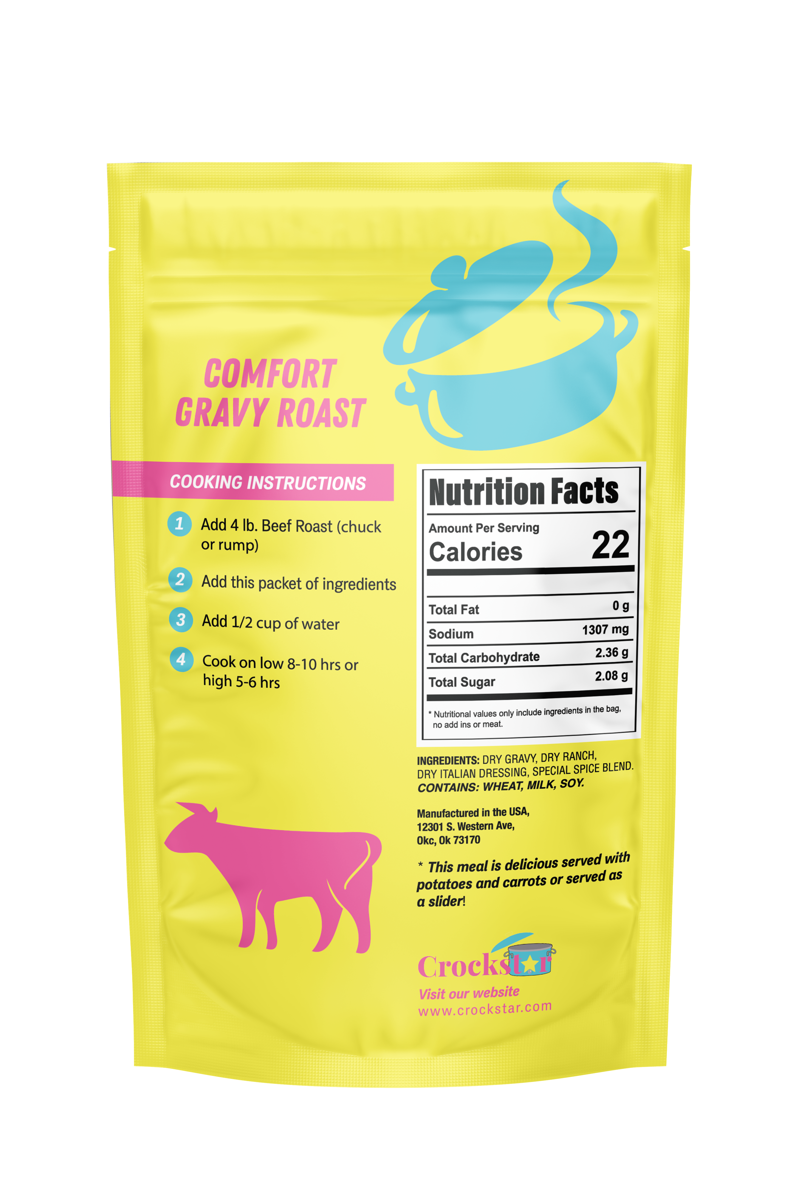Comfort Gravy Roast-11- Gift/Home-Crockstar Dinner Club-Usher & Co - Women's Boutique Located in Atoka, OK and Durant, OK