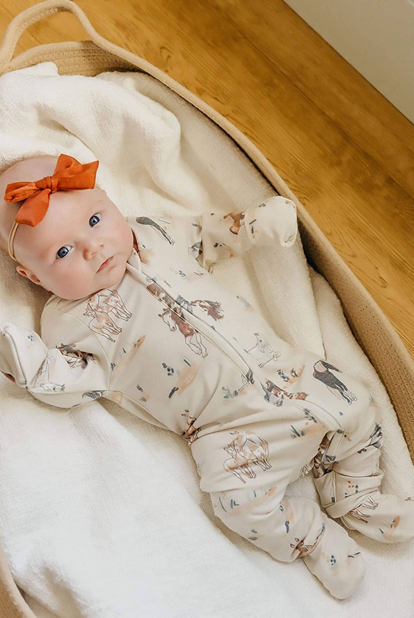 Copper Pearl: Zip-Up Footie Pajama - Montana-12- Baby/Kids/Men-Copper Pearl-Usher & Co - Women's Boutique Located in Atoka, OK and Durant, OK