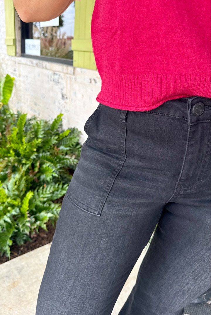 Kut From The Kloth: Kelsey-Black-5- Denim-KUT FROM THE KLOTH-Usher & Co - Women's Boutique Located in Atoka, OK and Durant, OK