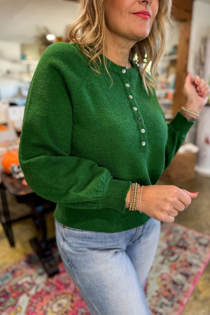 Green With Envy Sweater-1- Tops-ENTRO-Usher & Co - Women's Boutique Located in Atoka, OK and Durant, OK