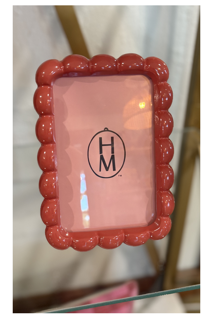 Scalloped Photo Frame-11- Gift/Home-Hazel Mazel-Usher & Co - Women's Boutique Located in Atoka, OK and Durant, OK