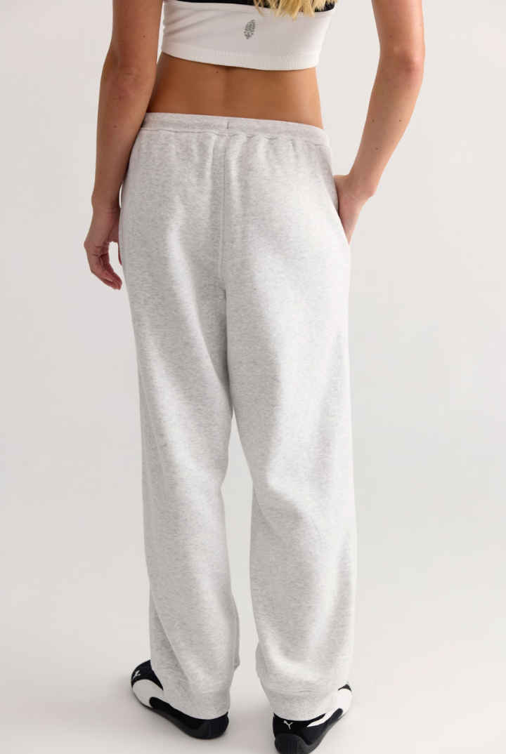 Free People Movement: Final Call Jogger-White Heather Grey-4- Bottoms-Free People Movement-Usher & Co - Women's Boutique Located in Atoka, OK and Durant, OK