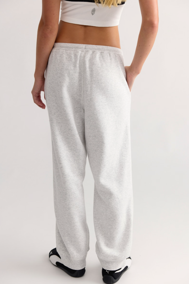 Free People Movement: Final Call Jogger-White Heather Grey-4- Bottoms-Free People Movement-Usher & Co - Women's Boutique Located in Atoka, OK and Durant, OK