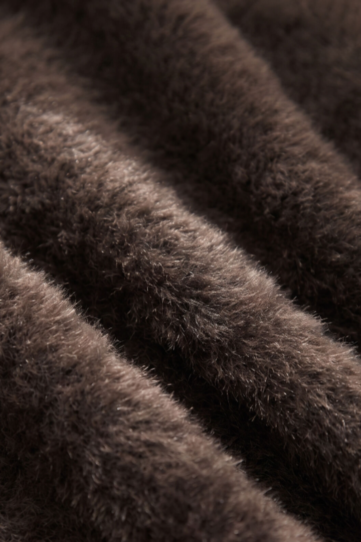 Z Supply: Winterglow Fluffy Cardigan-Cocoa-1- Tops-Z SUPPLY-Usher & Co - Women's Boutique Located in Atoka, OK and Durant, OK
