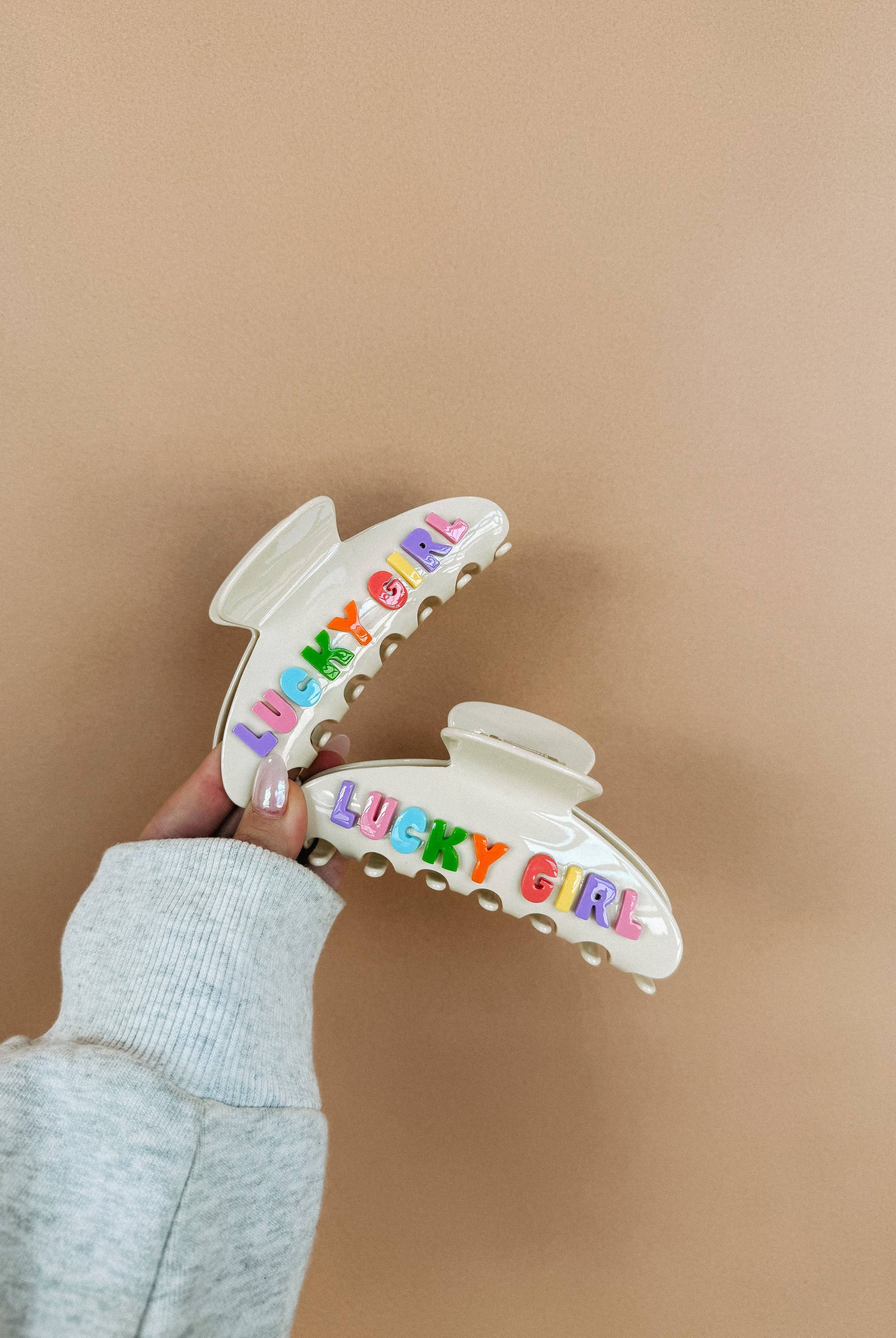 Multicolor Lucky Girl Hair Clip-8- Accessory-ETTA & EAST-Usher & Co - Women's Boutique Located in Atoka, OK and Durant, OK