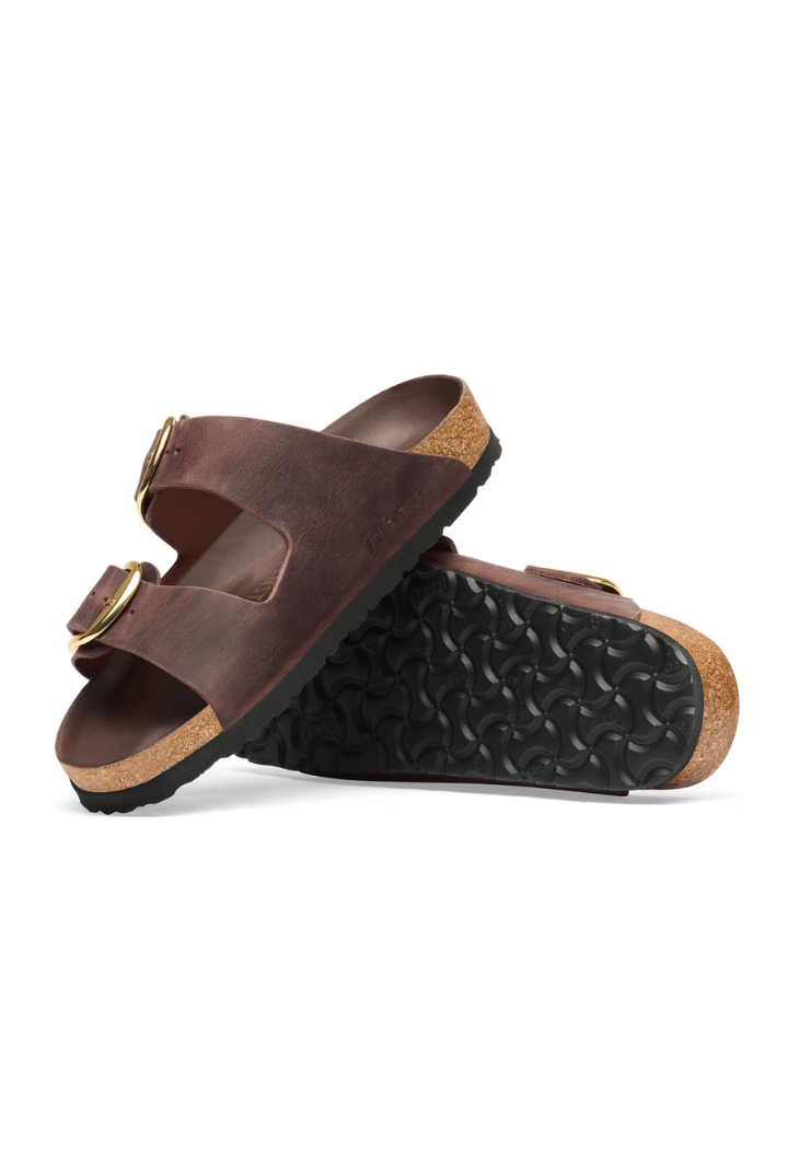 Birkenstock: Arizona Big Buckle Oiled Leather-Habana-9- Shoes-BIRKENSTOCK-Usher & Co - Women's Boutique Located in Atoka, OK and Durant, OK