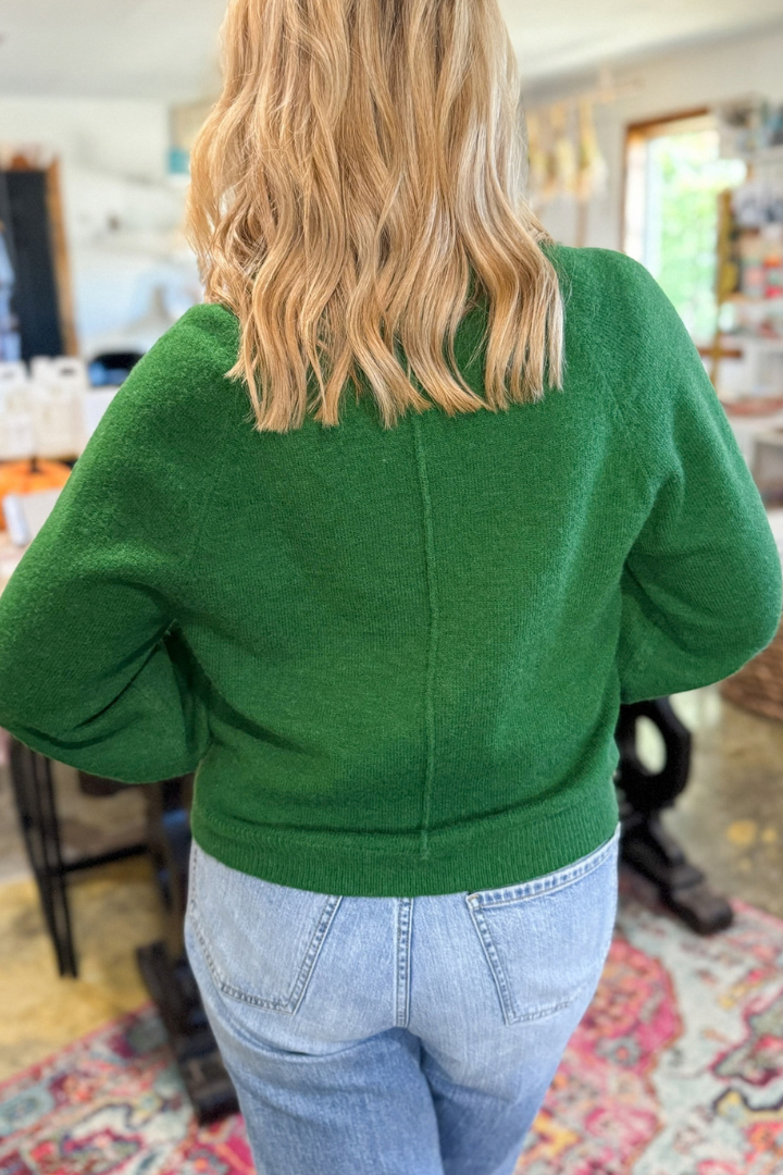 Green With Envy Sweater-1- Tops-ENTRO-Usher & Co - Women's Boutique Located in Atoka, OK and Durant, OK