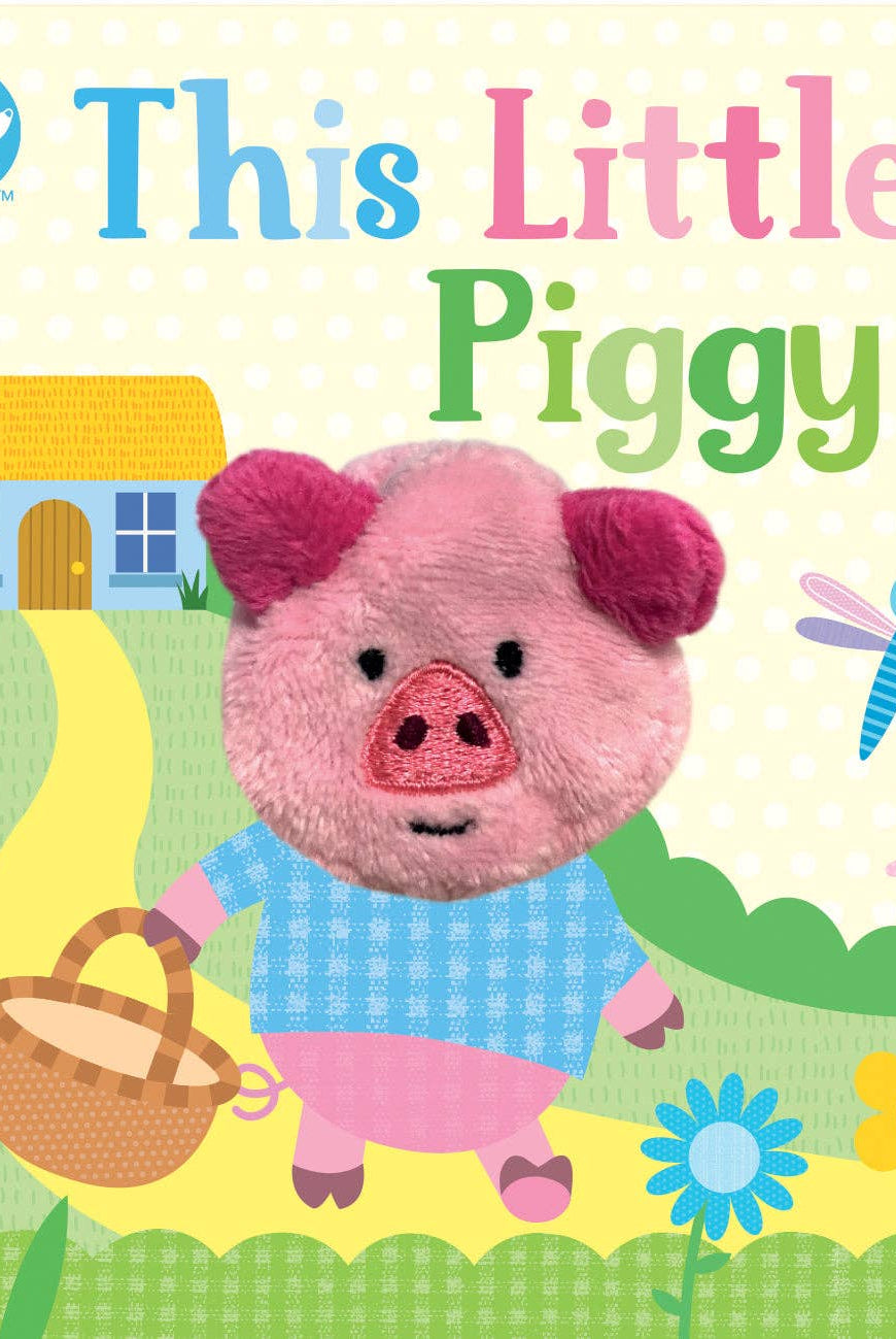This Little Piggy Nursery Rhyme Finger Puppet Board Book-12- Baby/Kids/Men-Cottage Door Press-Usher & Co - Women's Boutique Located in Atoka, OK and Durant, OK