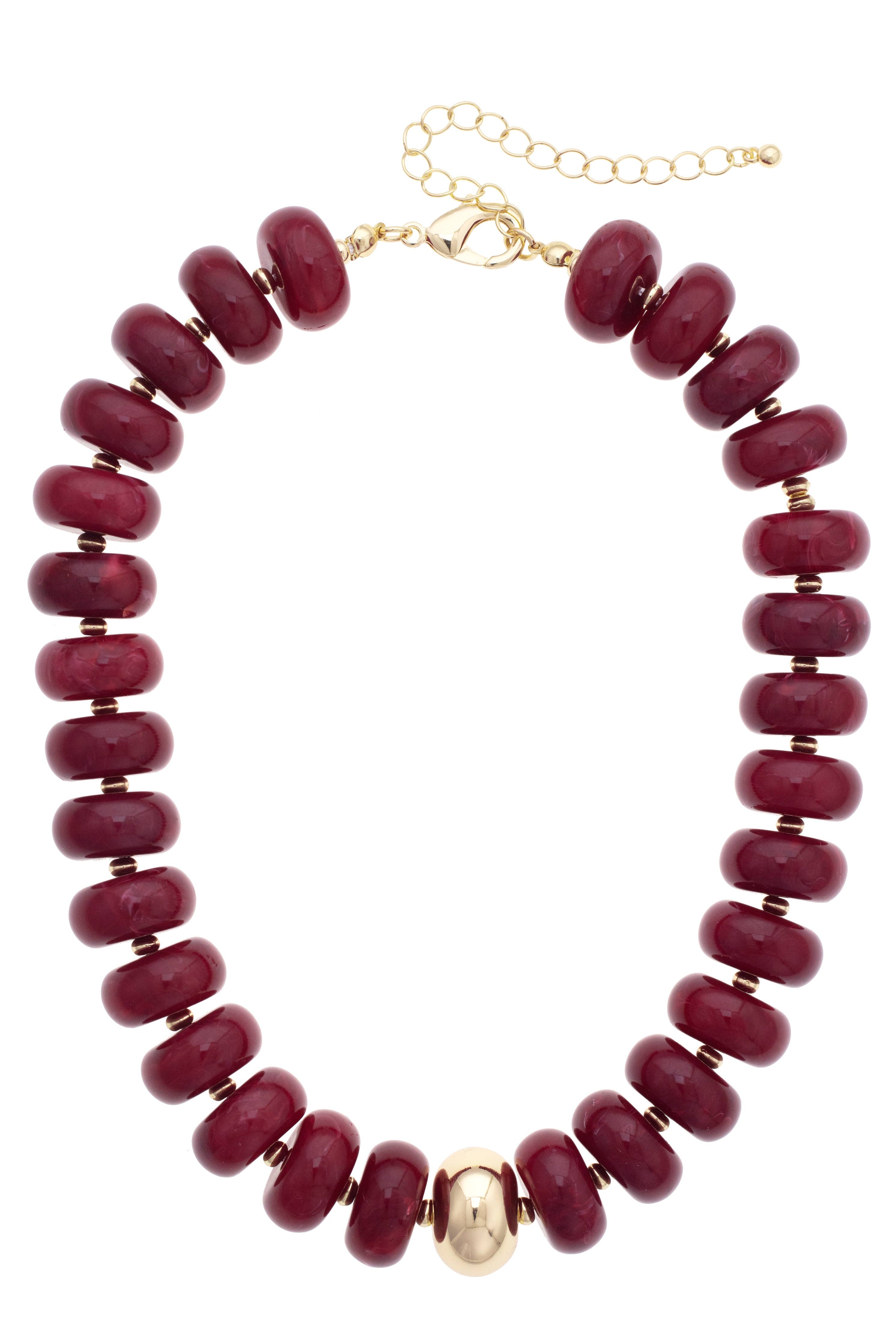 San Sebastián Beaded Resin Necklace-7- Jewelry-Canvas Style-Usher & Co - Women's Boutique Located in Atoka, OK and Durant, OK