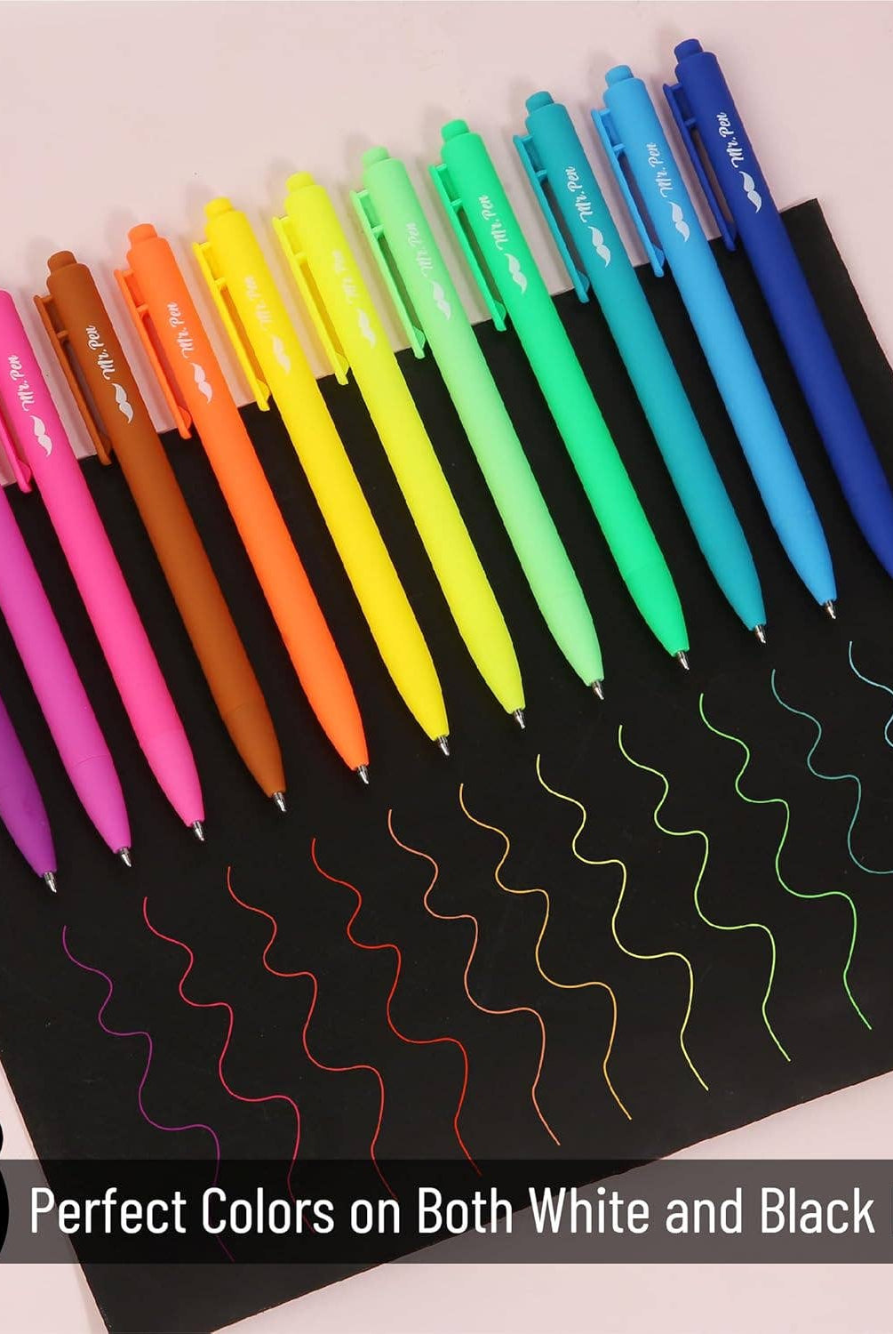 Cute 12-Pack Retractable Gel Pens with Colored Ink-11- Gift/Home-Mr. Pen-Usher & Co - Women's Boutique Located in Atoka, OK and Durant, OK