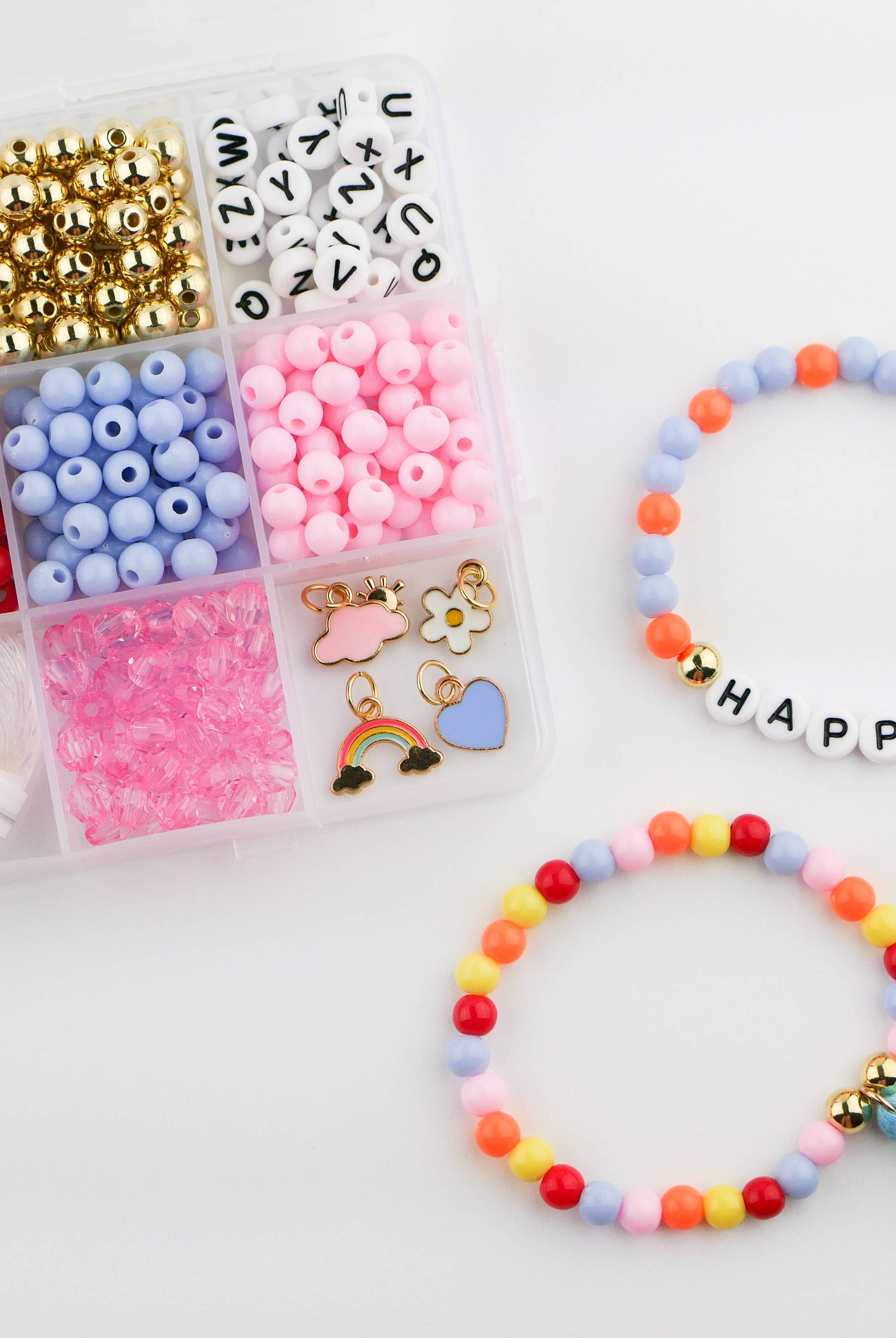 Color My World Rainbow Stretchy Bracelet Kit-11- Gift/Home-Stacked Sweetly-Usher & Co - Women's Boutique Located in Atoka, OK and Durant, OK