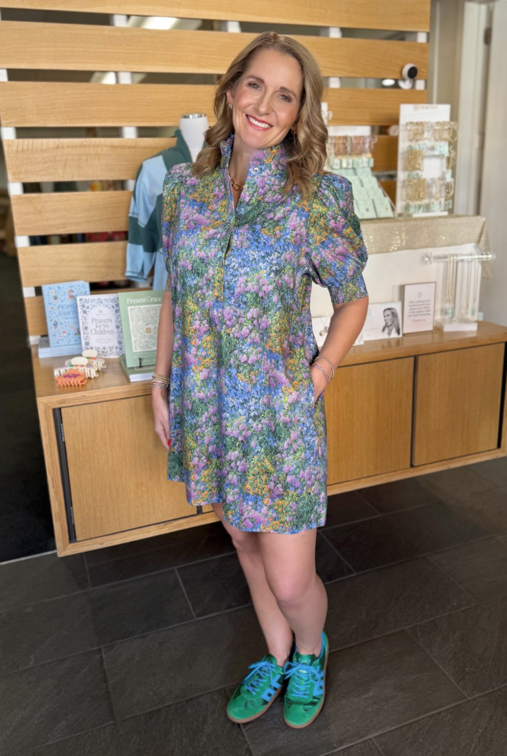 Wildflower Dress-6- Dress/Romp/Jump-ENTRO-Usher & Co - Women's Boutique Located in Atoka, OK and Durant, OK