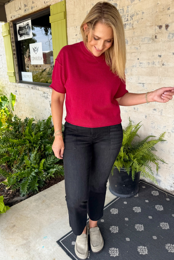 Kut From The Kloth: Kelsey-Black-5- Denim-KUT FROM THE KLOTH-Usher & Co - Women's Boutique Located in Atoka, OK and Durant, OK